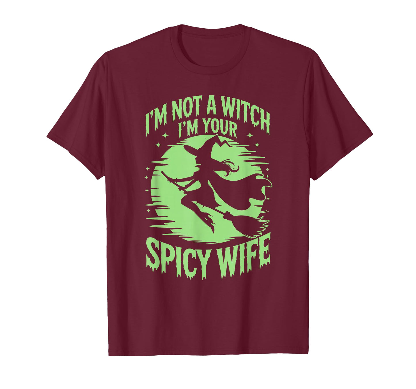 I'm not a Witch Halloween Couple Women T-Shirt
