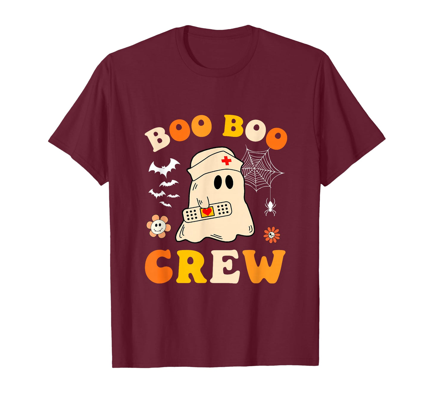 Groovy Boo Boo Crew Nurse Ghost Halloween Costume Men Women T-Shirt