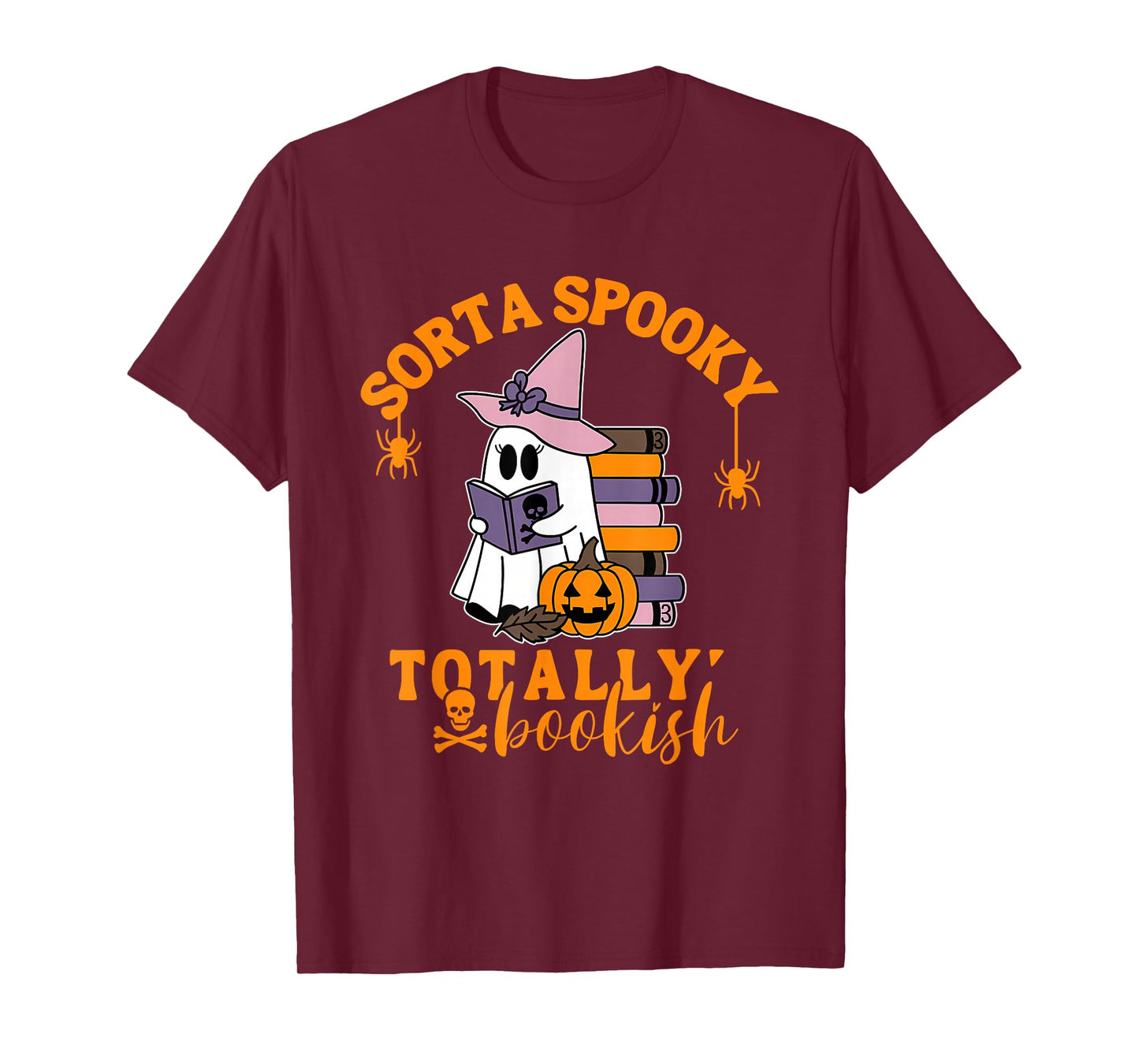 Sorta Spooky Totally Bookish, Halloween Vibe T-Shirt