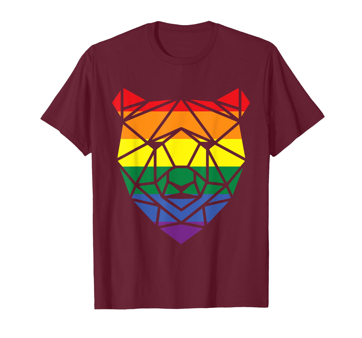 LGBT Papa Gay Pride Month - Geometric Bear T-Shirt