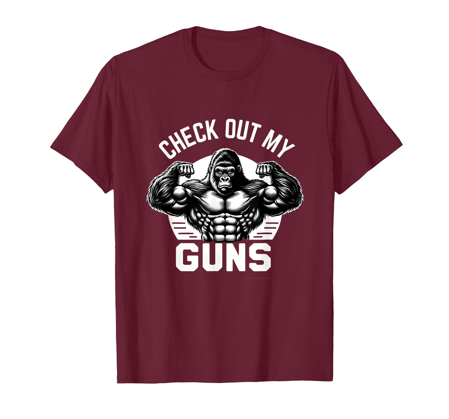 Check out my guns, Funny Gym Workout Bodybuilding Lifting T-Shirt