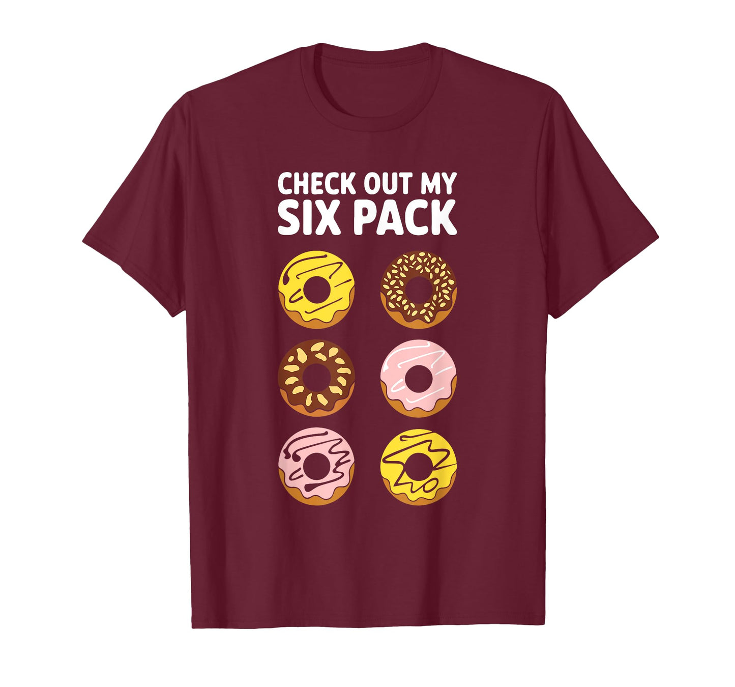 Check Out My Six Pack Shirt Men Women Kids Donut Lover Squad T-Shirt