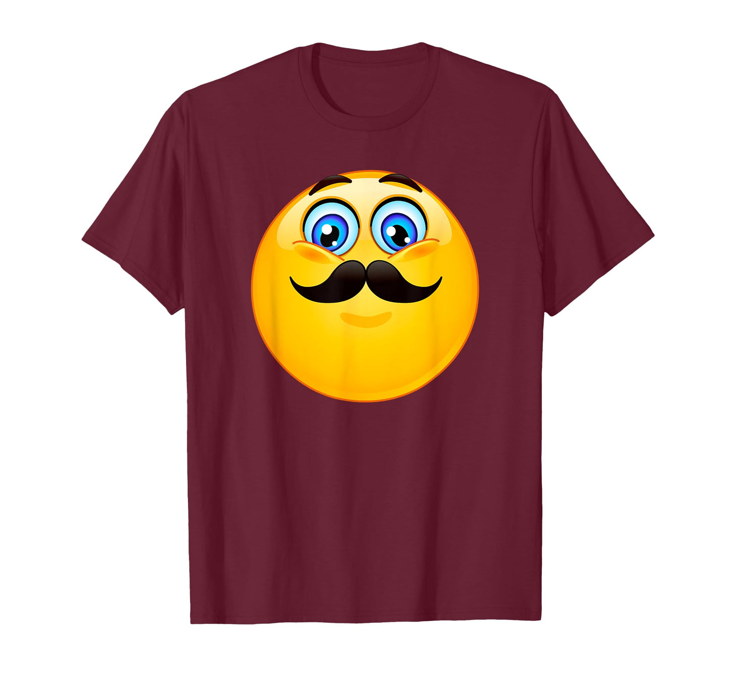 Trendy Classic Mustache Emoji T-Shirt