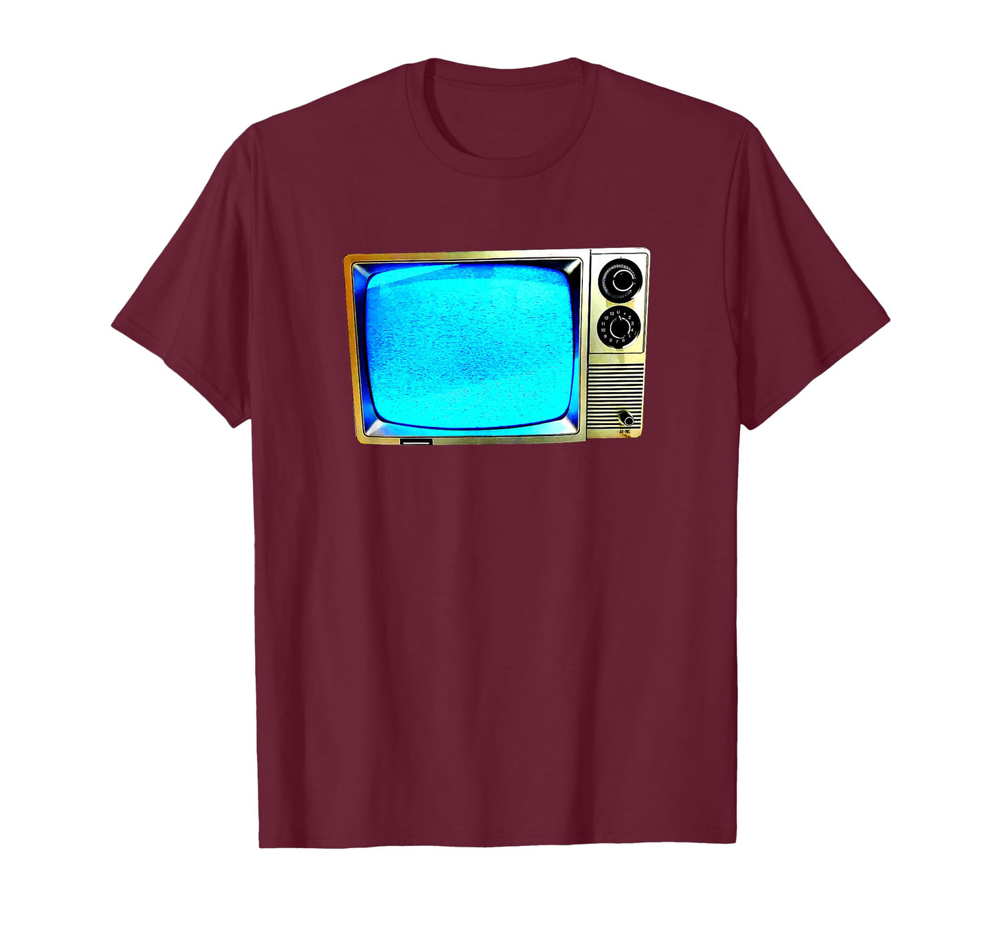 Vintage Television Tube TV Static Screen Old School Retro T-Shirt