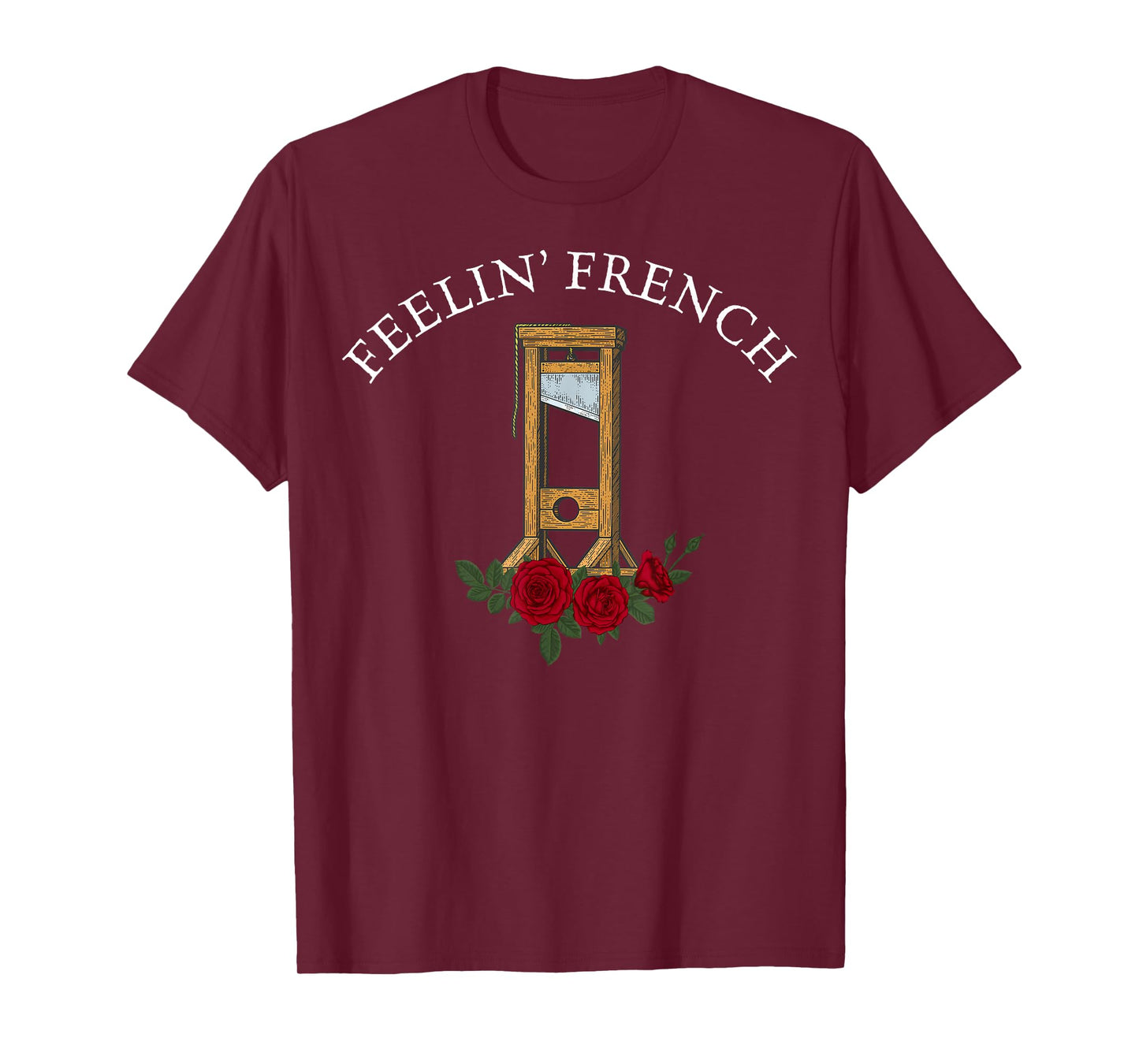 Feelin French Guillotine Dark Humor Vintage T-Shirt