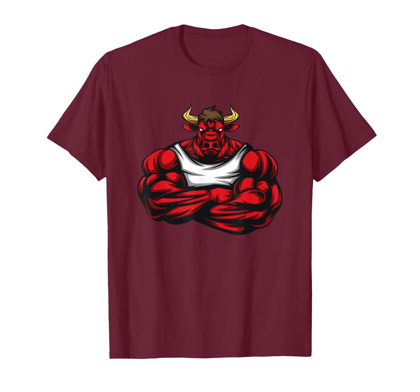 Strong Like Bull Bodybuilding, Weightlifting Gym T-Shirt T-Shirt