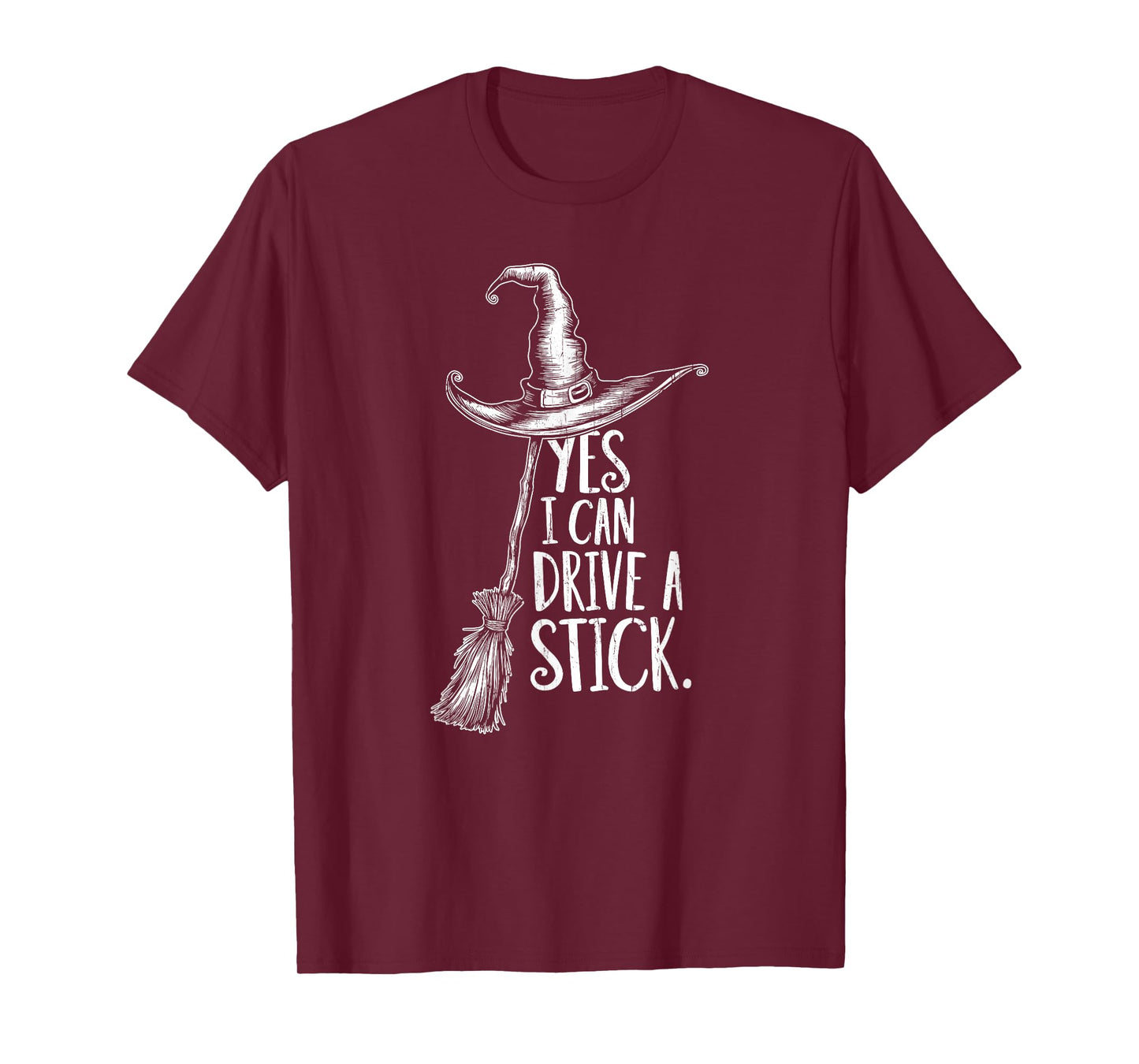 Yes I Can Drive A Stick, Mom Halloween, Witch Halloween T-Shirt