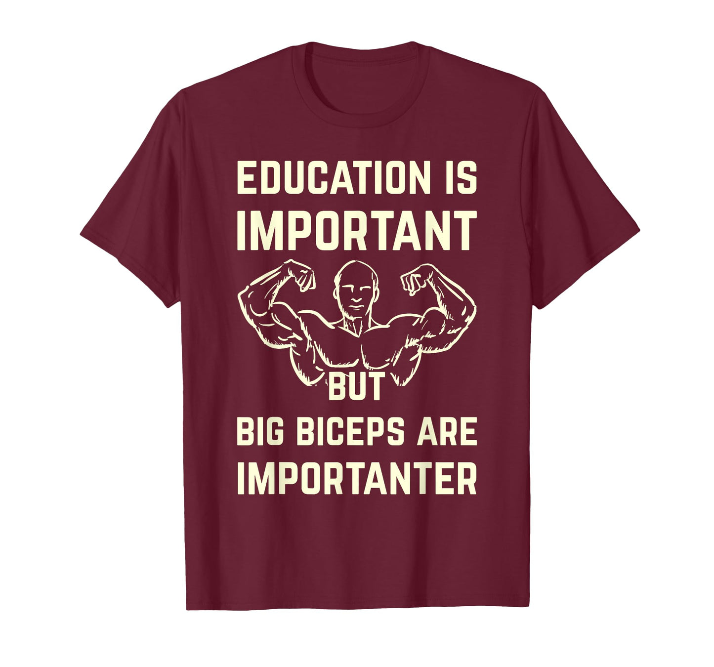 Gymnastics is important, but big biceps are more important T-Shirt
