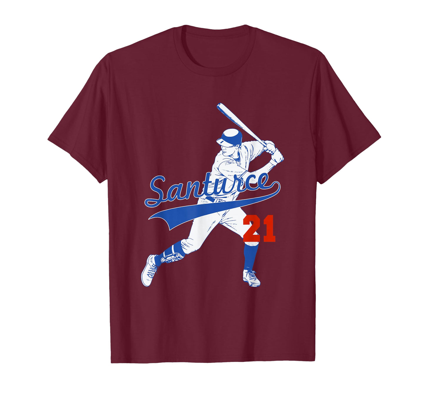 Retro Puerto Rico Santurce 21 Puerto Rican Baseball Player T-Shirt