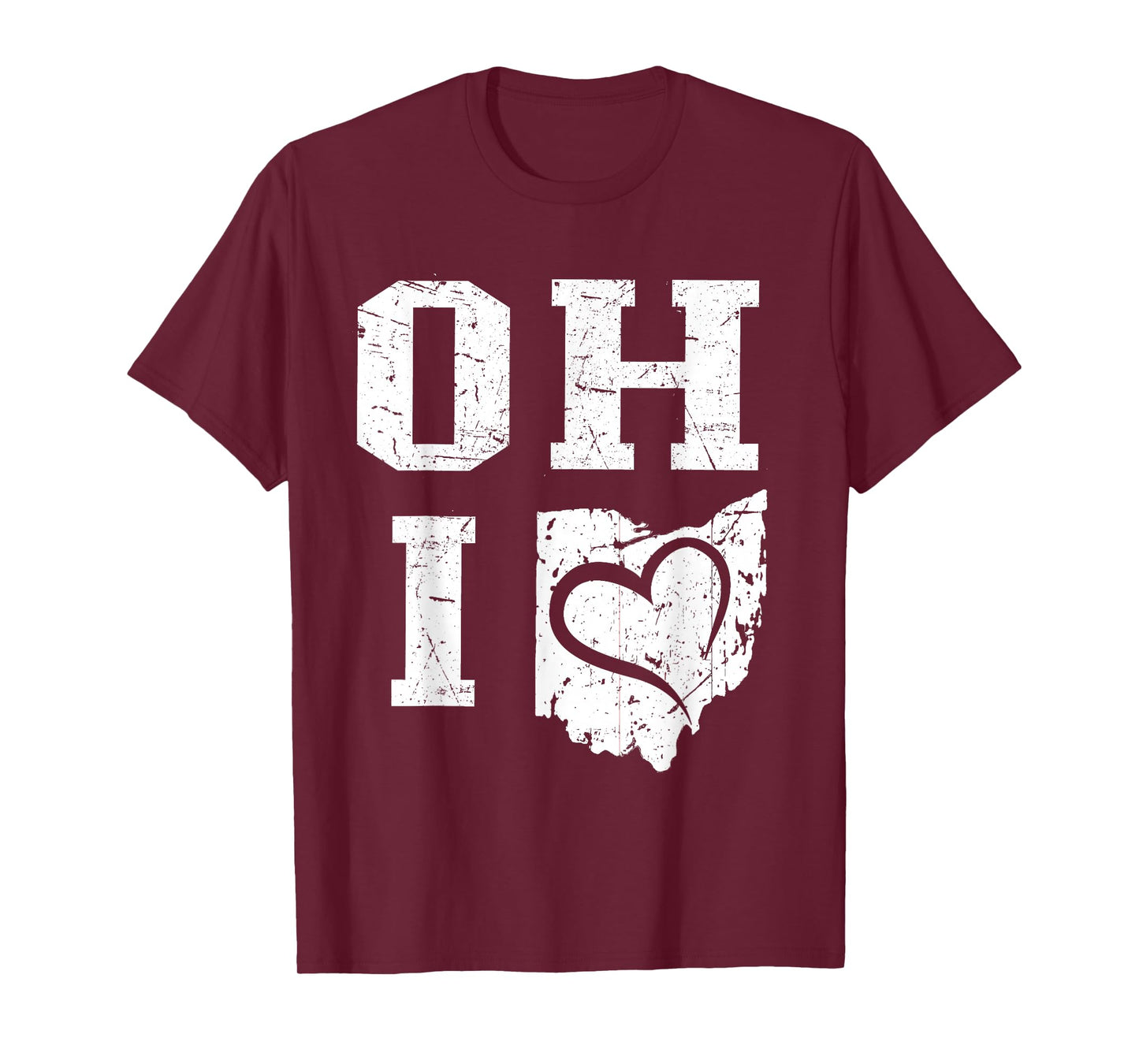 Vintage Ohio Map Women Men T-Shirt
