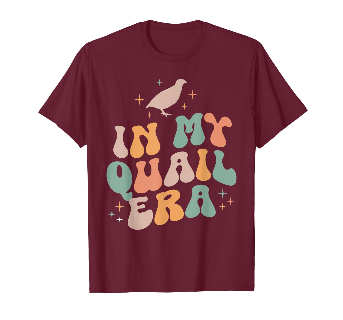 In My Quail Era Quail Chicken Bird Vintage Retro T-Shirt