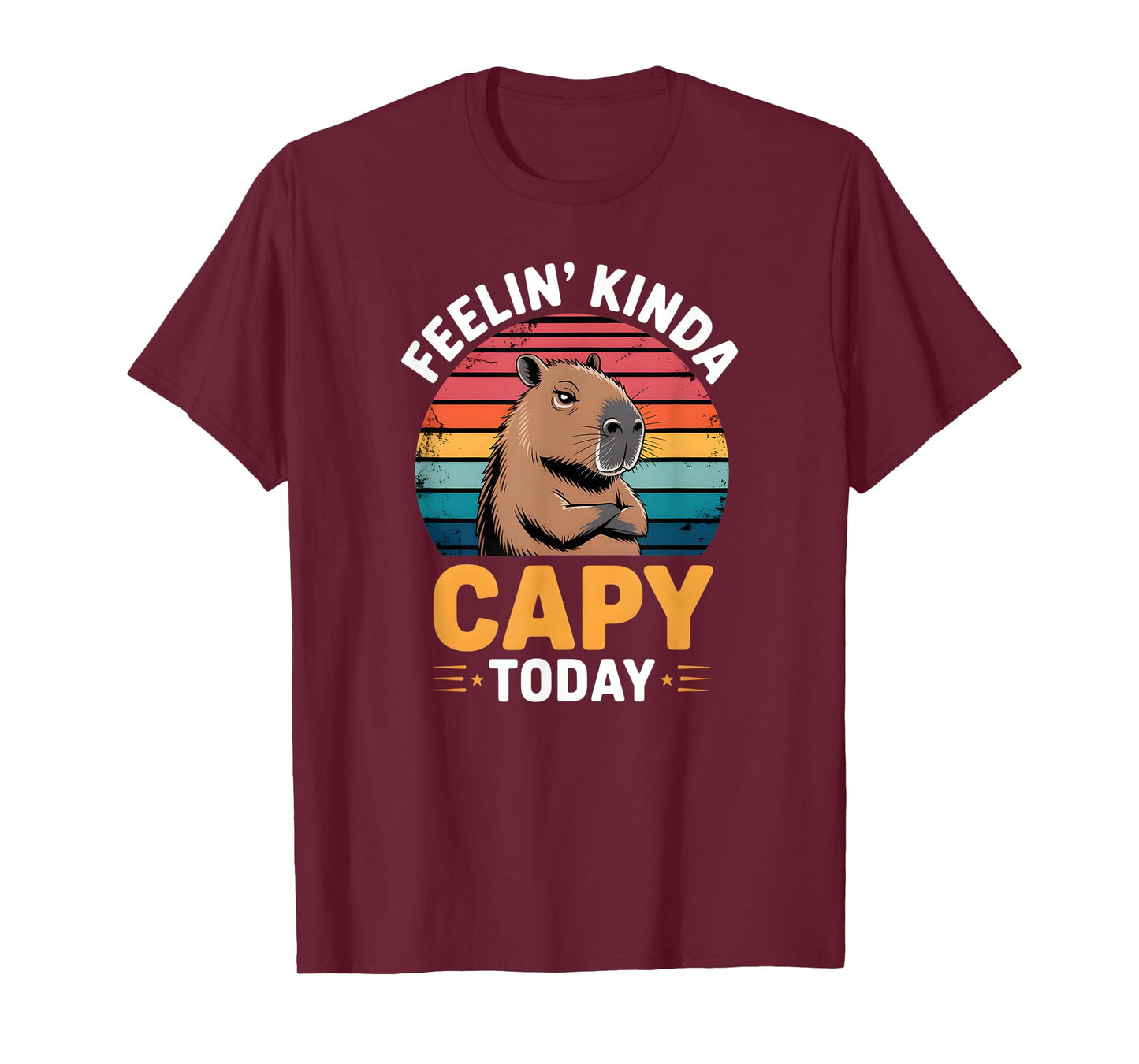 Vintage Capybara Clothing - Feelin' Kinda Capy Today T-Shirt