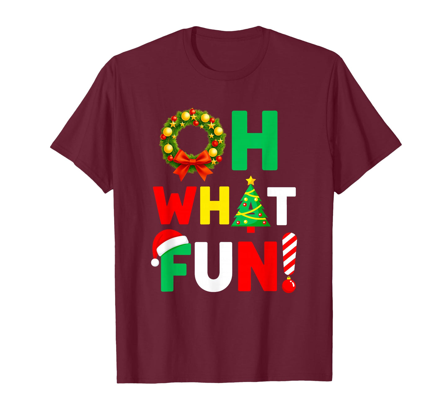 Oh What Fun Funny Cute Christmas Jingle Bells Holiday Xmas T-Shirt