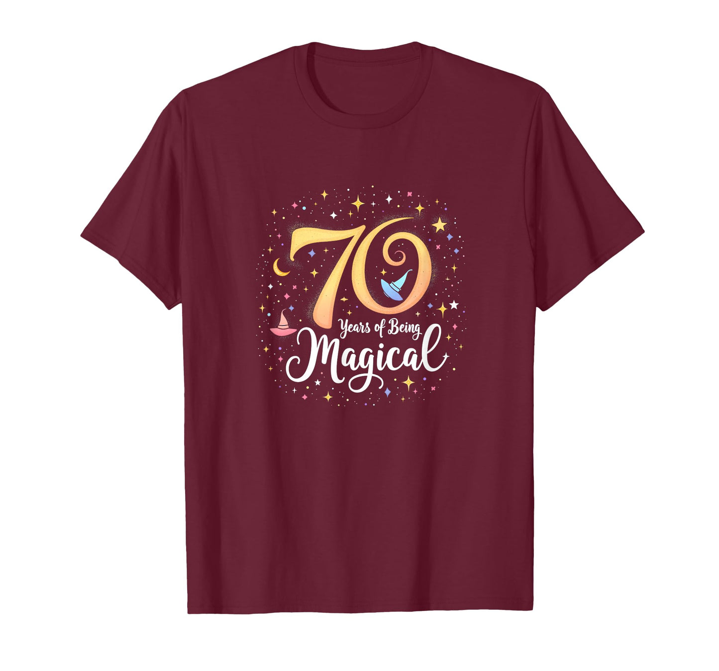 70 Years of Magic Birthday Gift for Wizards & Witches T-Shirt