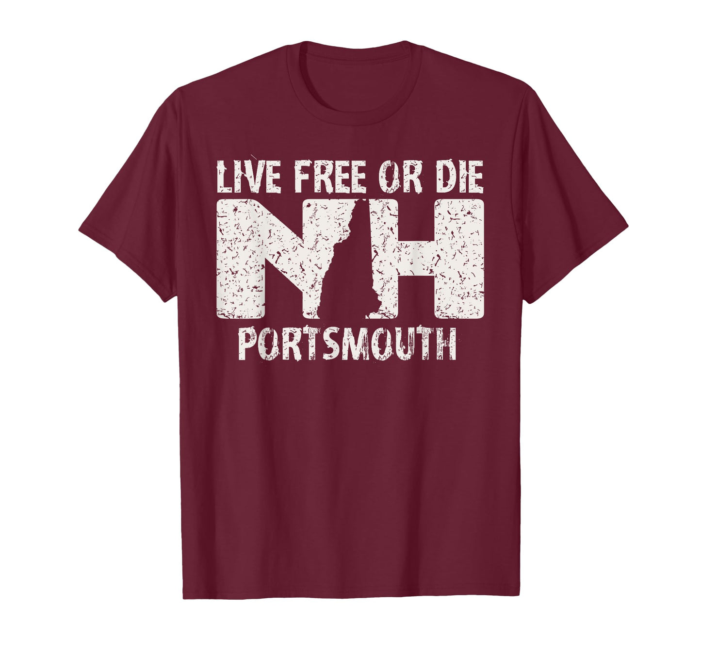 Portsmouth, NH Live Free or Die T-Shirt