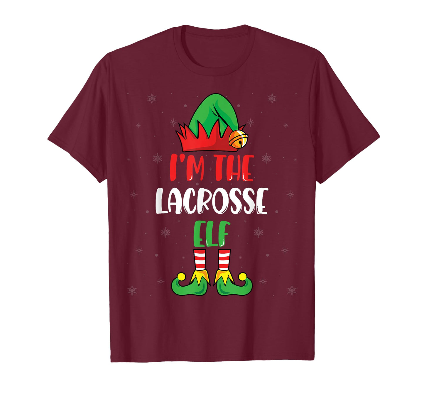I'm The Lacrosse Elf Funny Christmas Day Men Women Gifts T-Shirt
