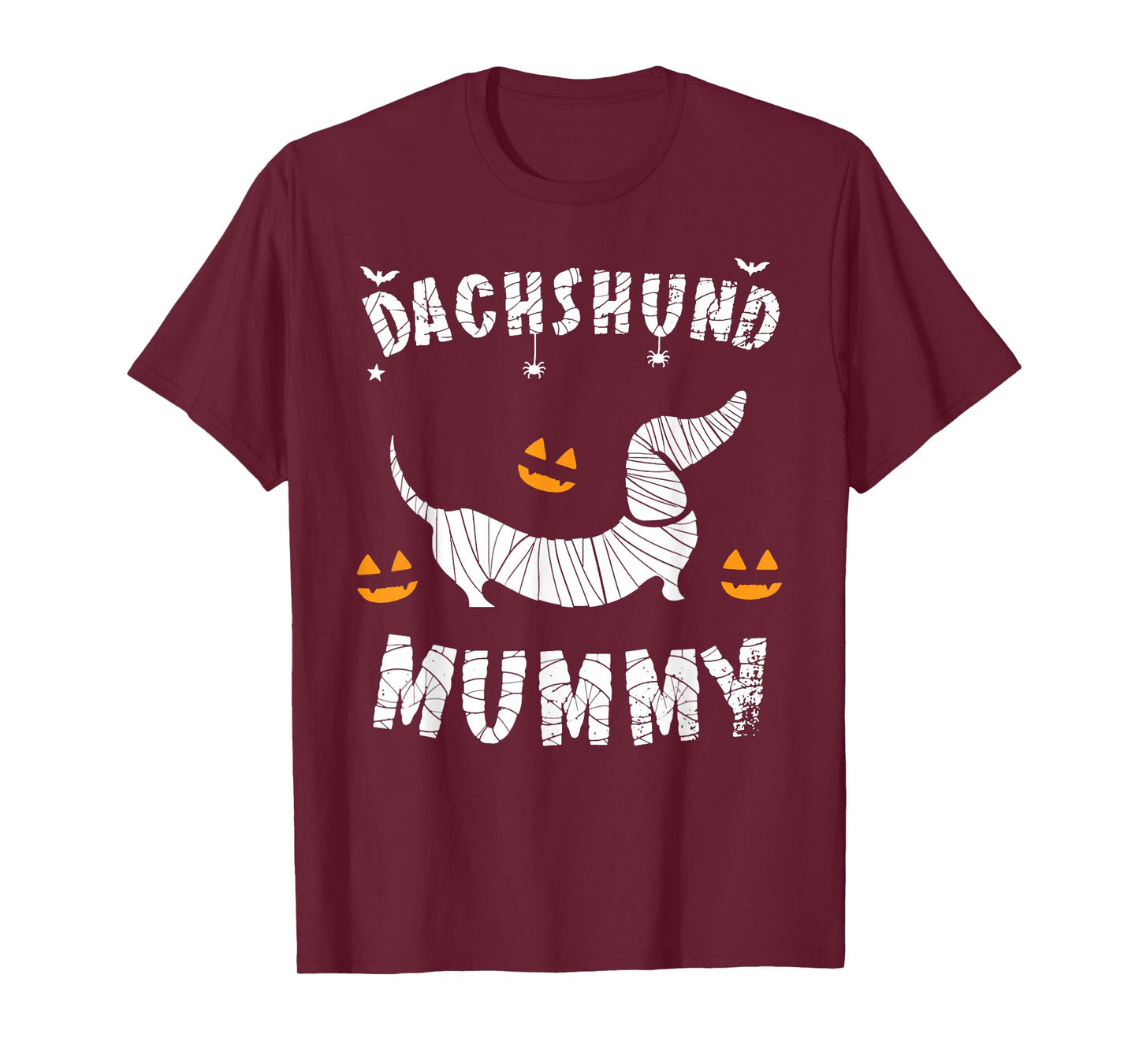 Halloween Dachshund Weenie Sausage Mummy Funny Dog Costume T-Shirt