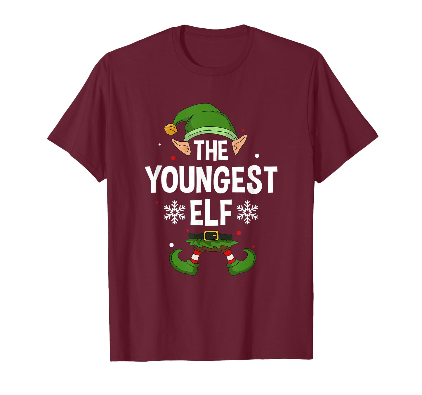 The Youngest Elf Party Family Group Matching X-Mas Saying T-Shirt