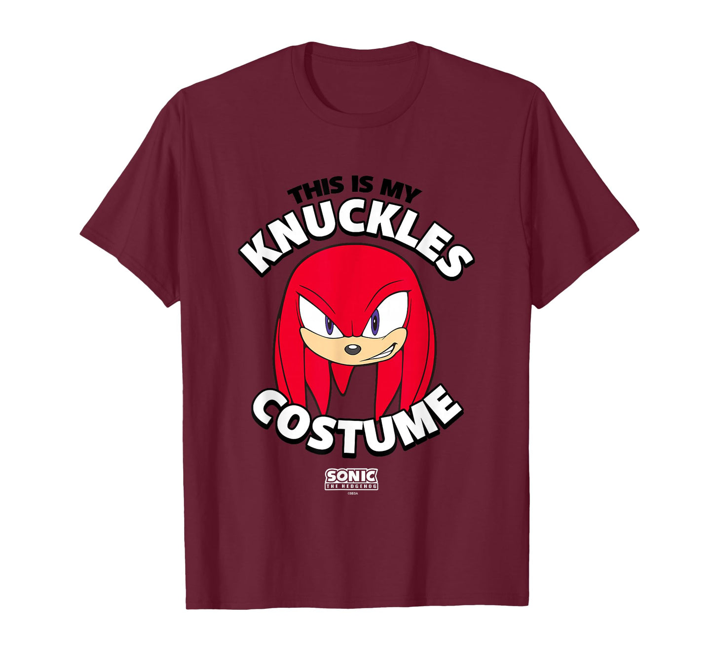 Sonic The Hedgehog Halloween This Is My Knuckles Costume T-Shirt