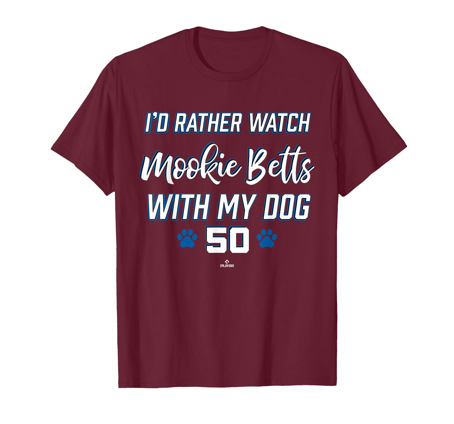 With My Dog Mookie Betts Los Angeles Baseball MLBPA T-Shirt