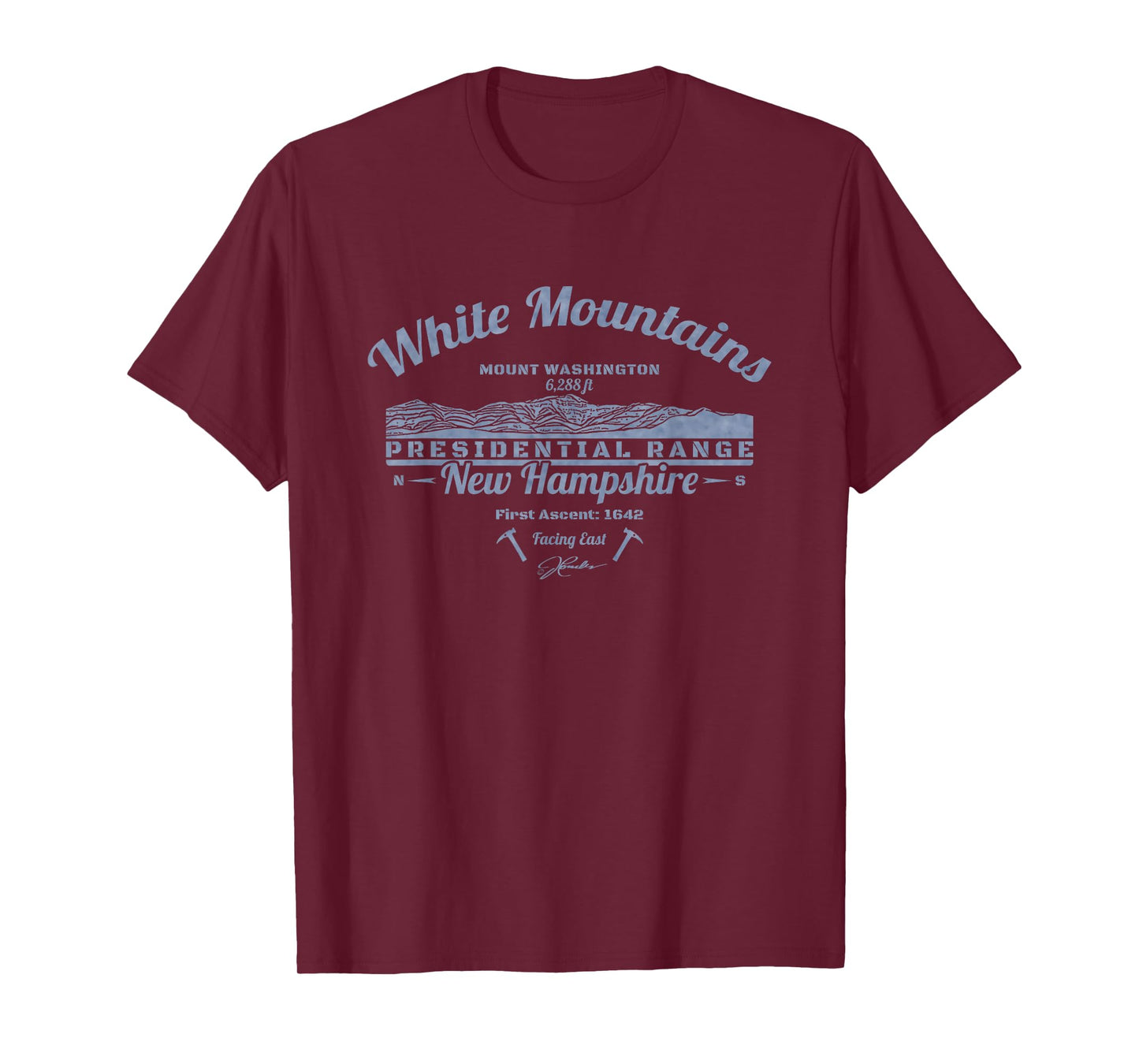 JCombs: White Mountains, NH with Mount Washington T-Shirt T-Shirt