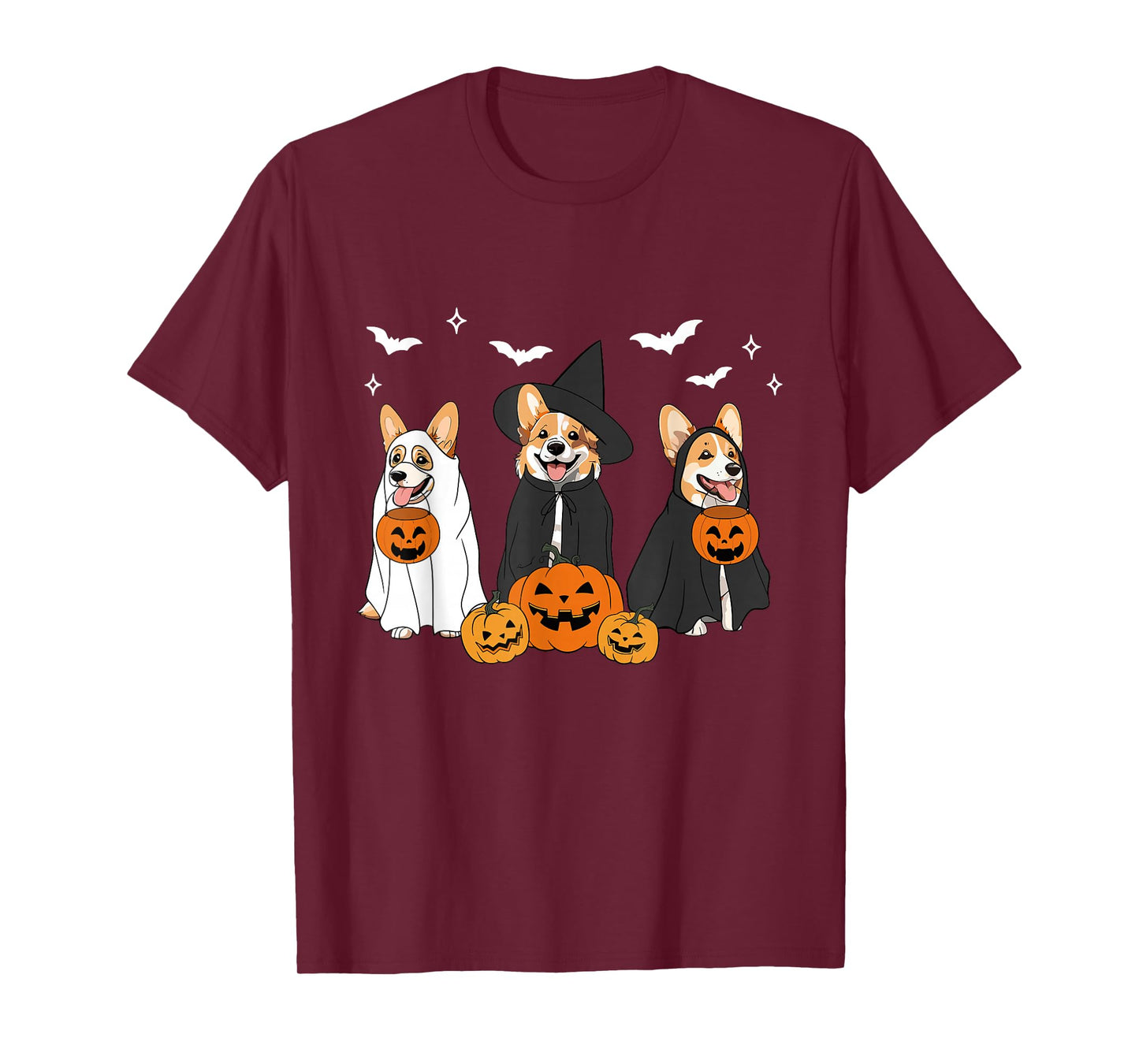 Witch Corgi Halloween Corgi Ghost Corgi Dog Mom Dog Lover T-Shirt
