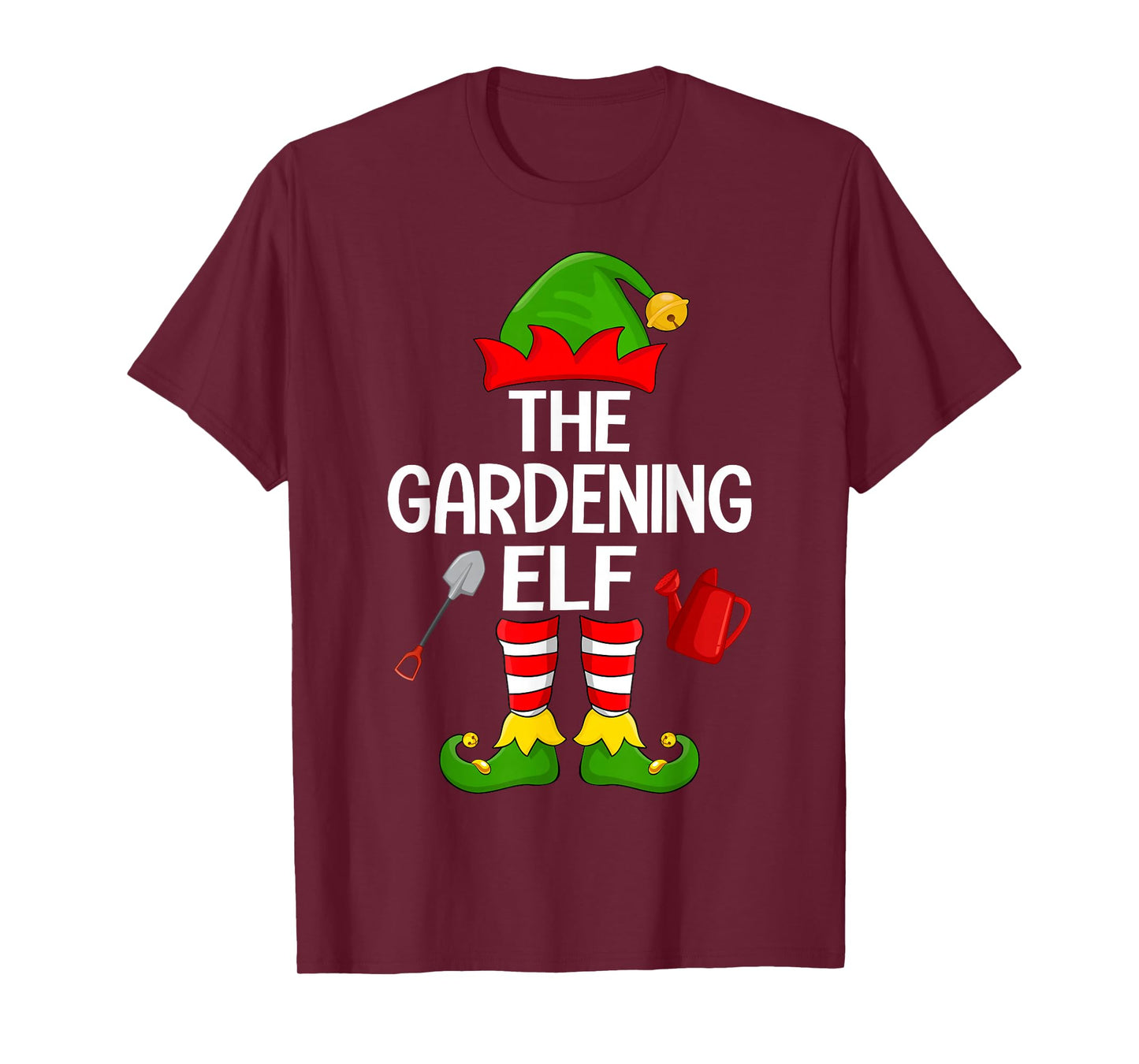 Gardening Elf Xmas Family Matching Elf Squad Christmas T-Shirt