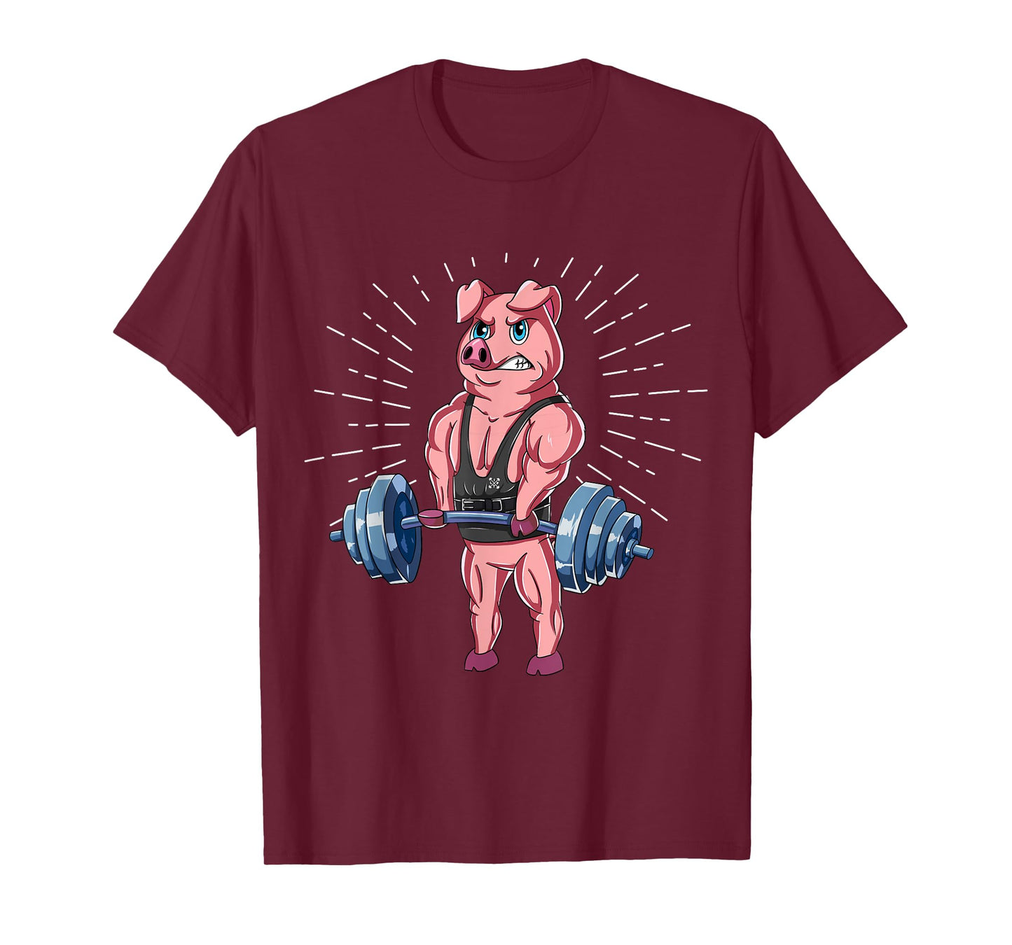 Pig Deadlift Fitness Gym Weightlifting T-Shirt
