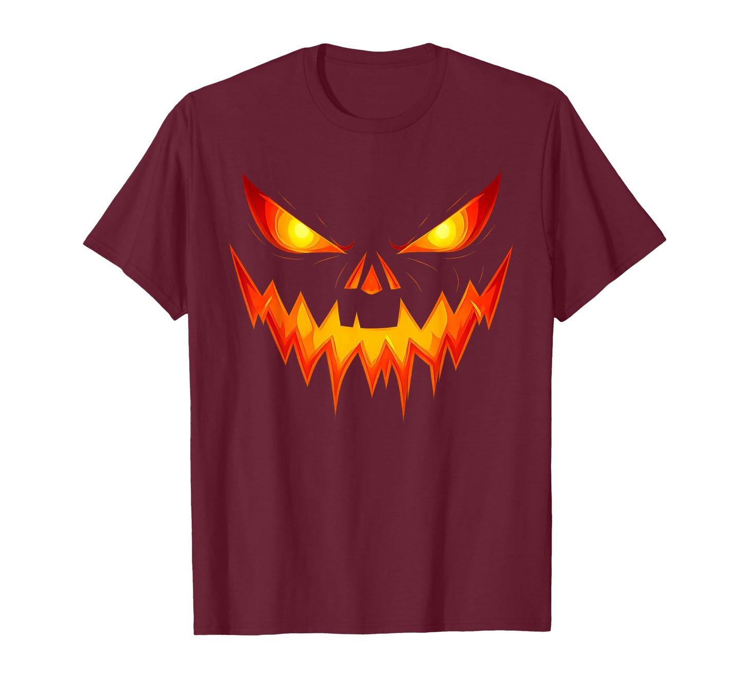 Scary Pumpkin Jack O Lantern Face Halloween Men Boys Kids T-Shirt