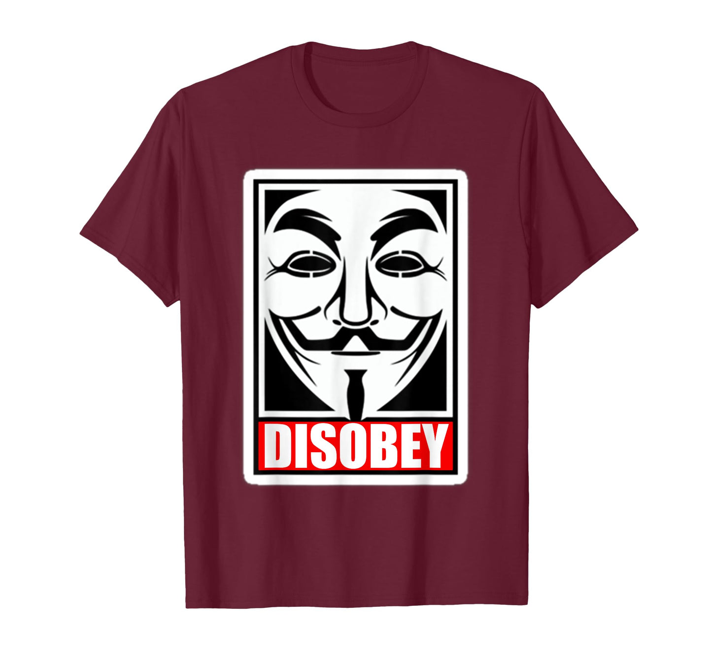 DISOBEY T-Shirt Disobedience Anonymous Revolution T-Shirt