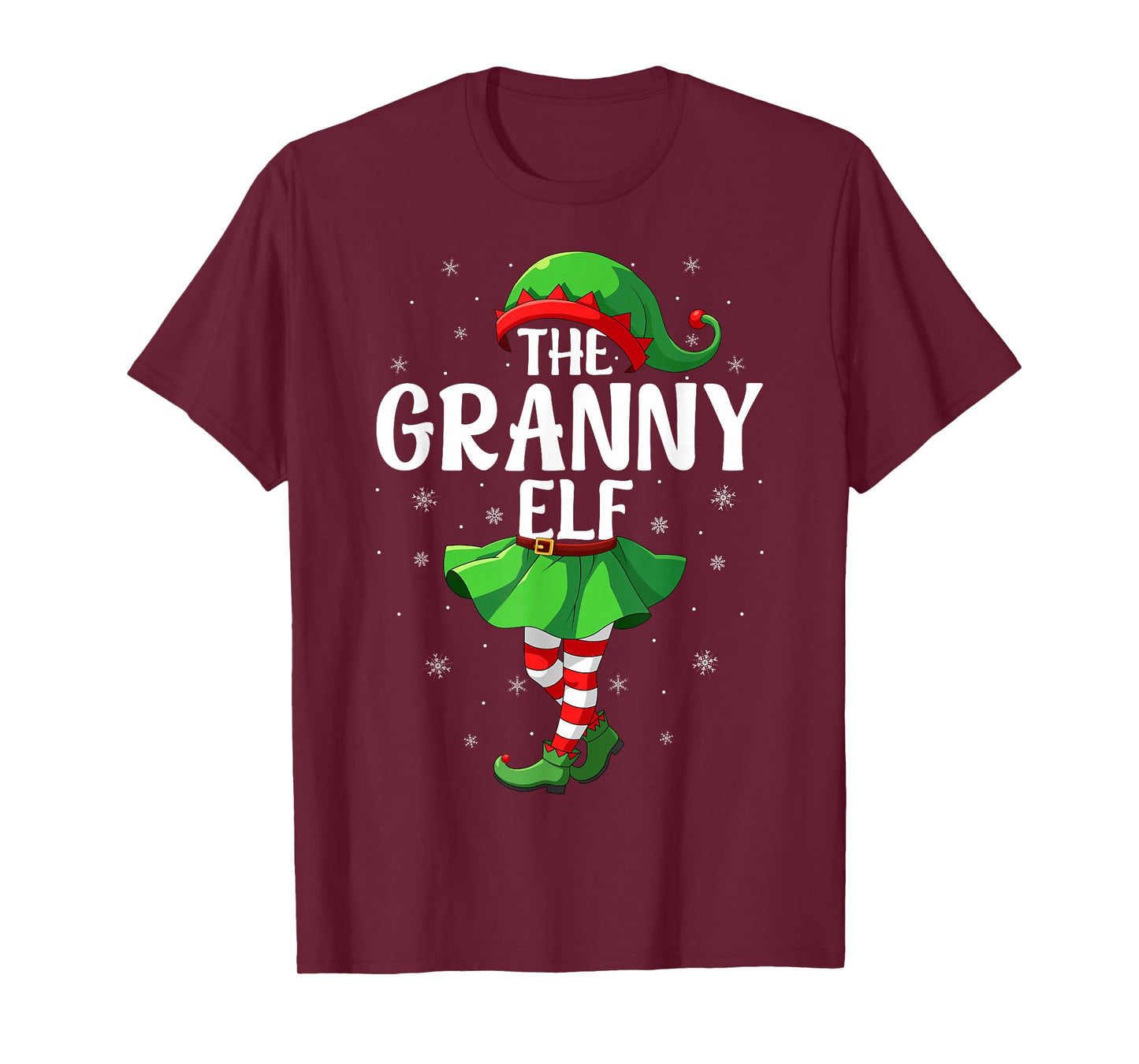 Granny Elf Christmas Grandma Women Elf Squad Xmas Family T-Shirt