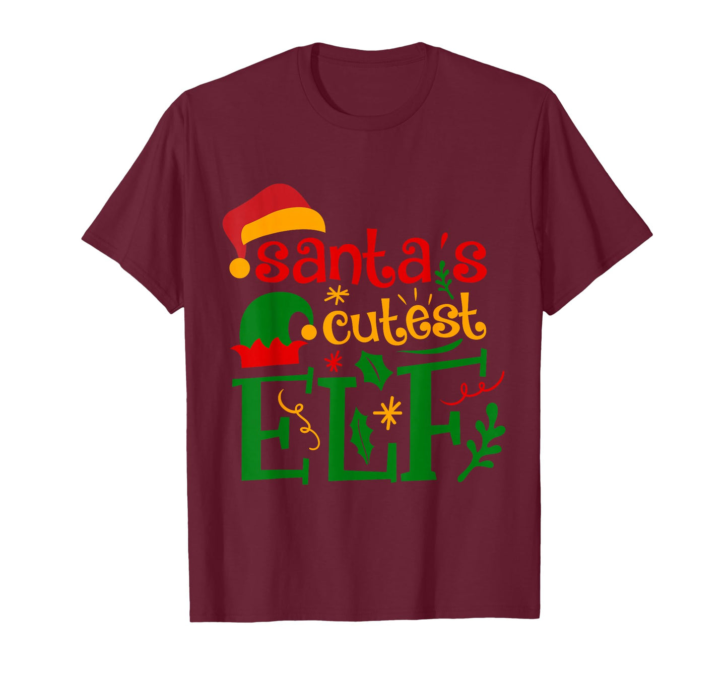 Santa's Cutest Elf Infant Pajamas Christmas Boy and Girl T-Shirt