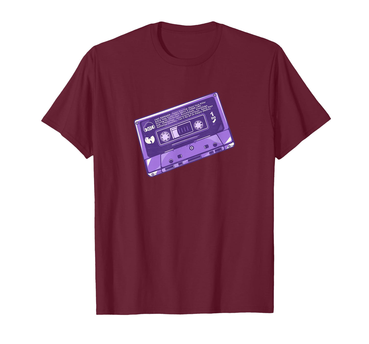 Purple Cassette Tape Retro Vintage 90s Hip Hop Music Lover T-Shirt