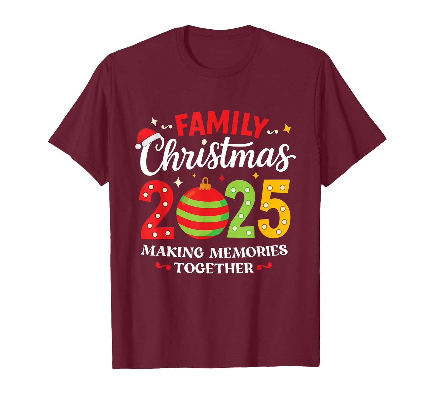 Family Christmas 2025 Group Matching Squad Funny Santa Elf T-Shirt