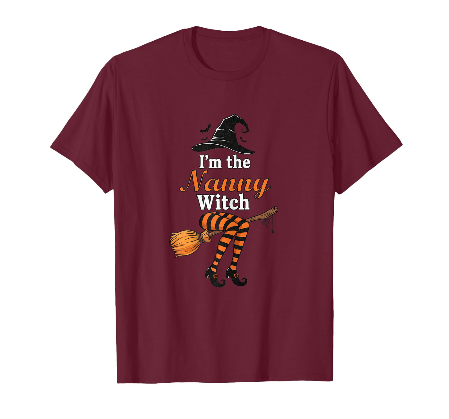 I’m The Nanny Witch Funny Grandma Halloween Costume T-Shirt