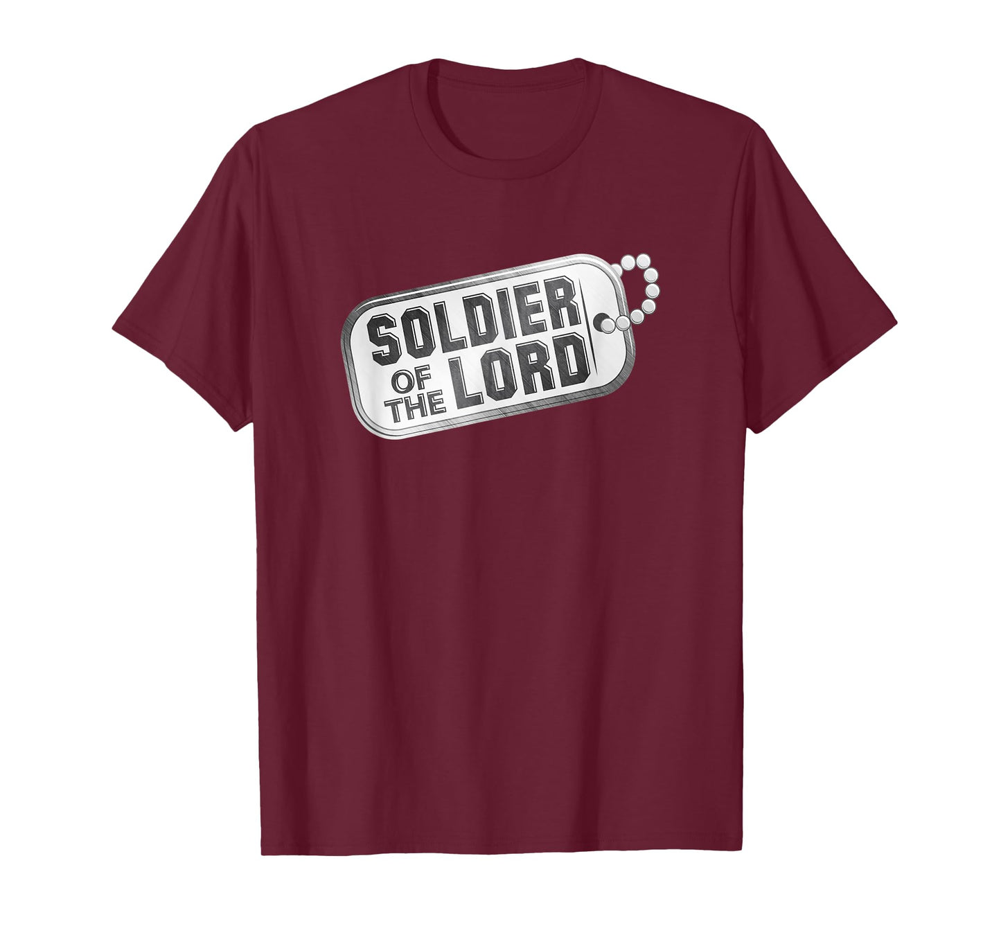Servant of Christ Christian Faith Soldier for Jesus Dog Tag Men T-Shirt