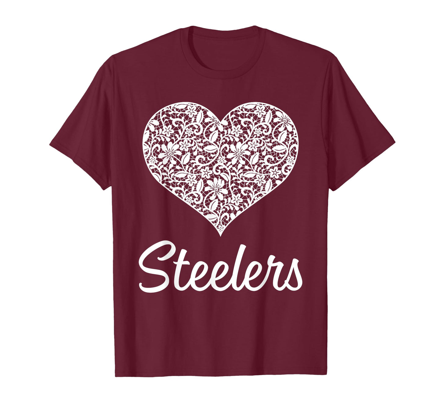 Steelers Fontana Lace Heart HS T-Shirt