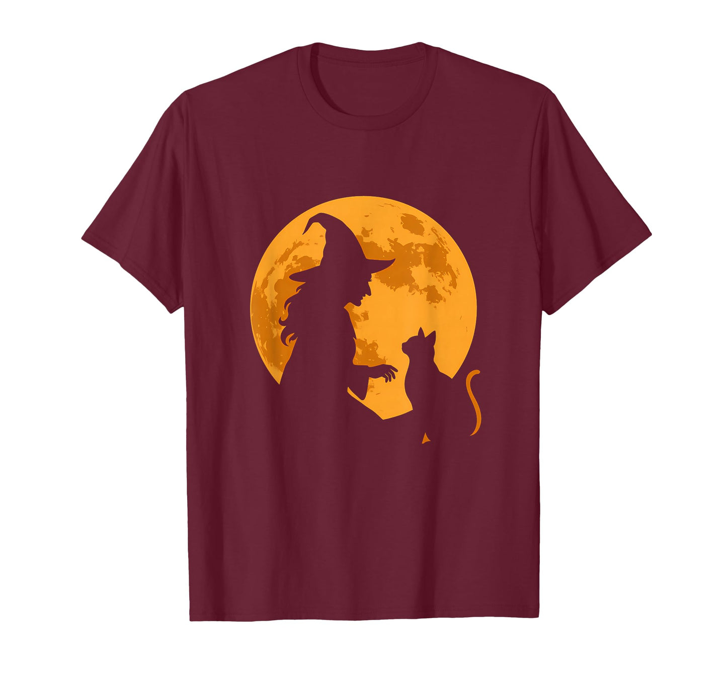 Witch and Cat Before Full Moon T-Shirt