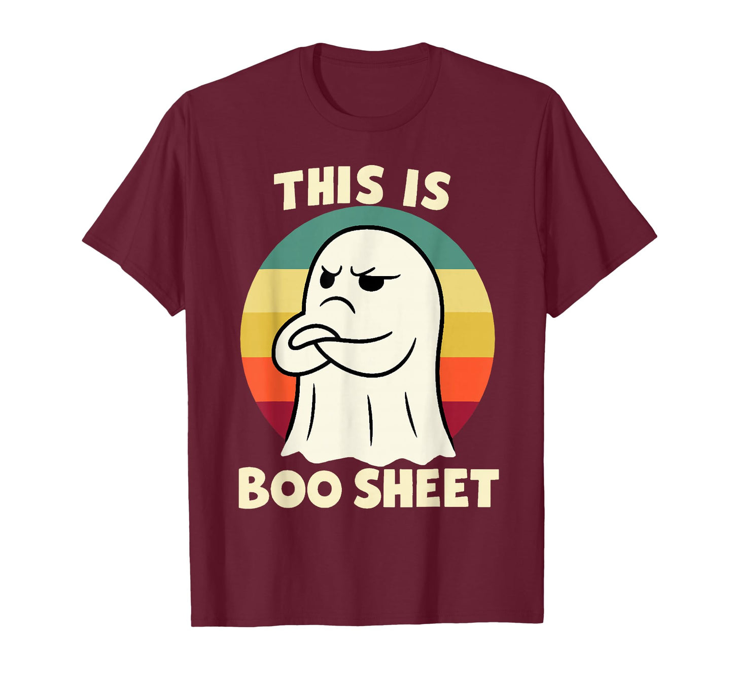 This is Boo Sheet Ghost Retro Halloween Costume Funny Humor T-Shirt