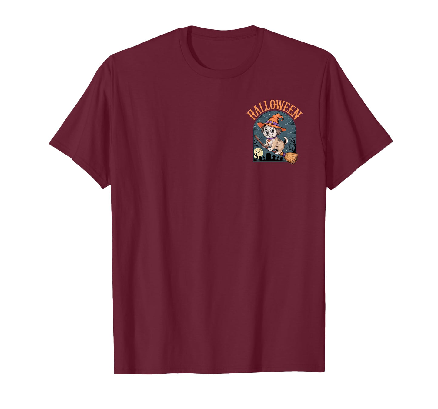 Halloween Dog Witch Holiday Fun for Pet Lovers T-Shirt