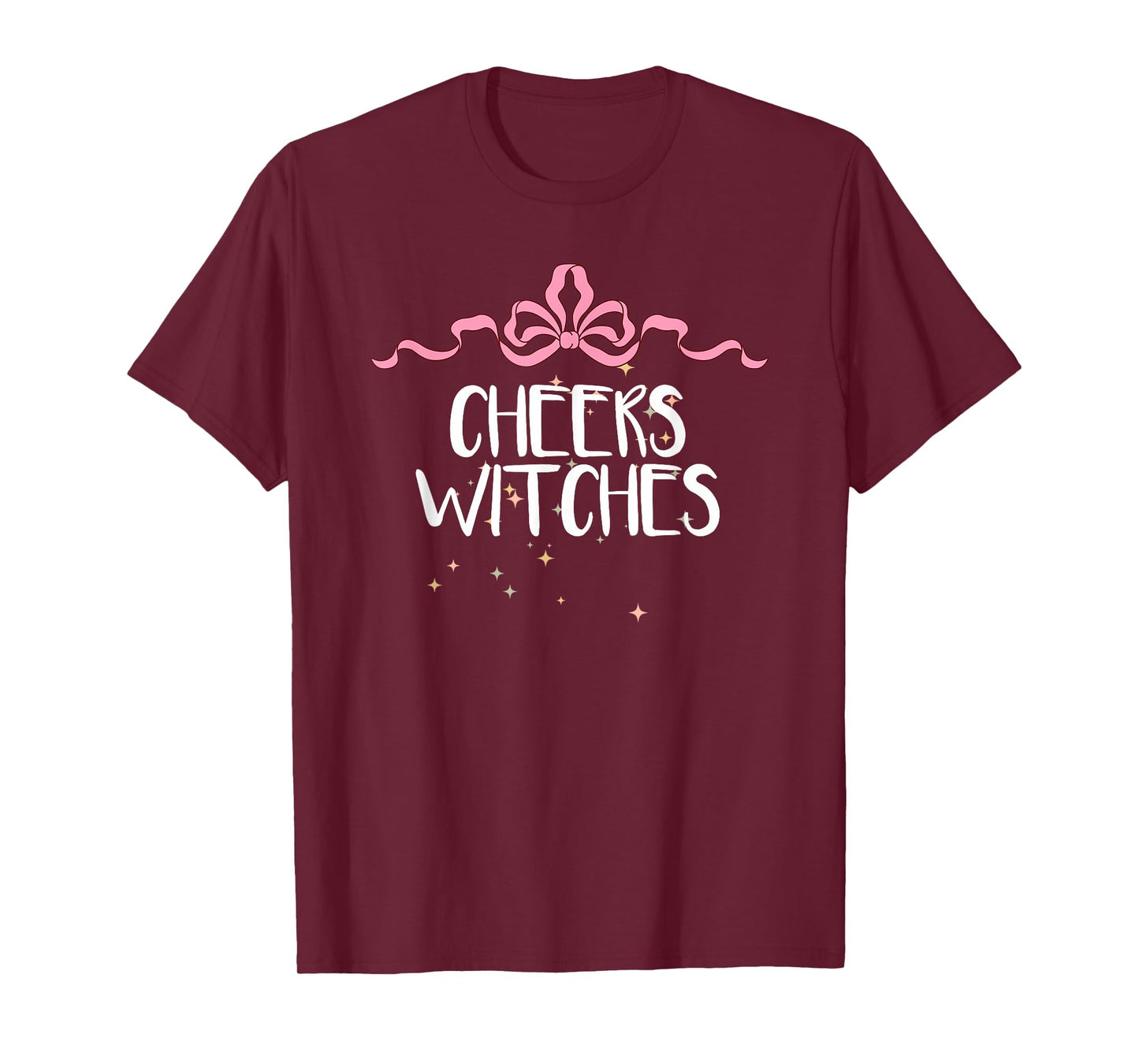 Cute Funny Cheers Witches Saying Coquette Art Bow T-Shirt