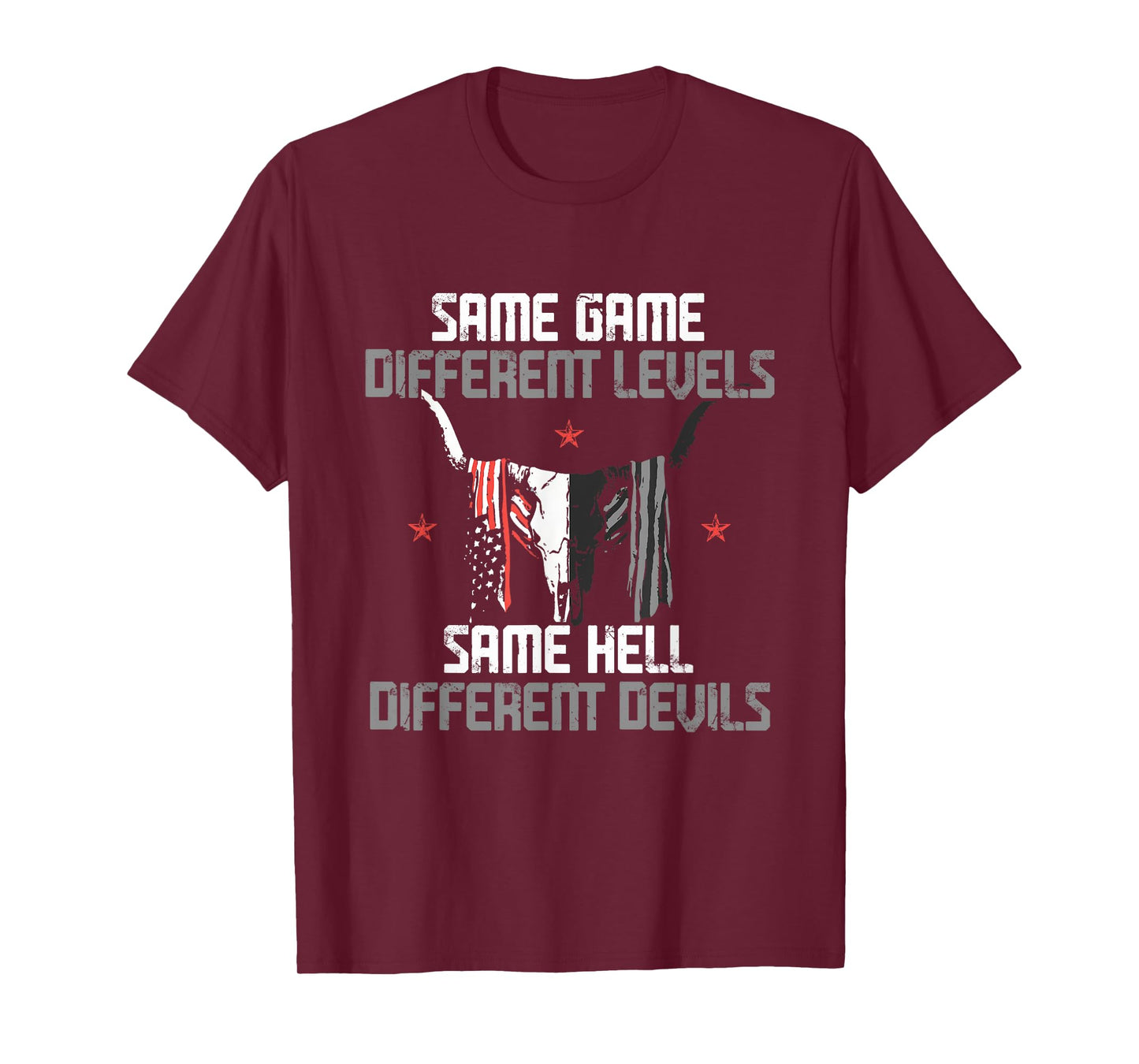 Same Game Different Levels Same Bright Devils T-Shirt
