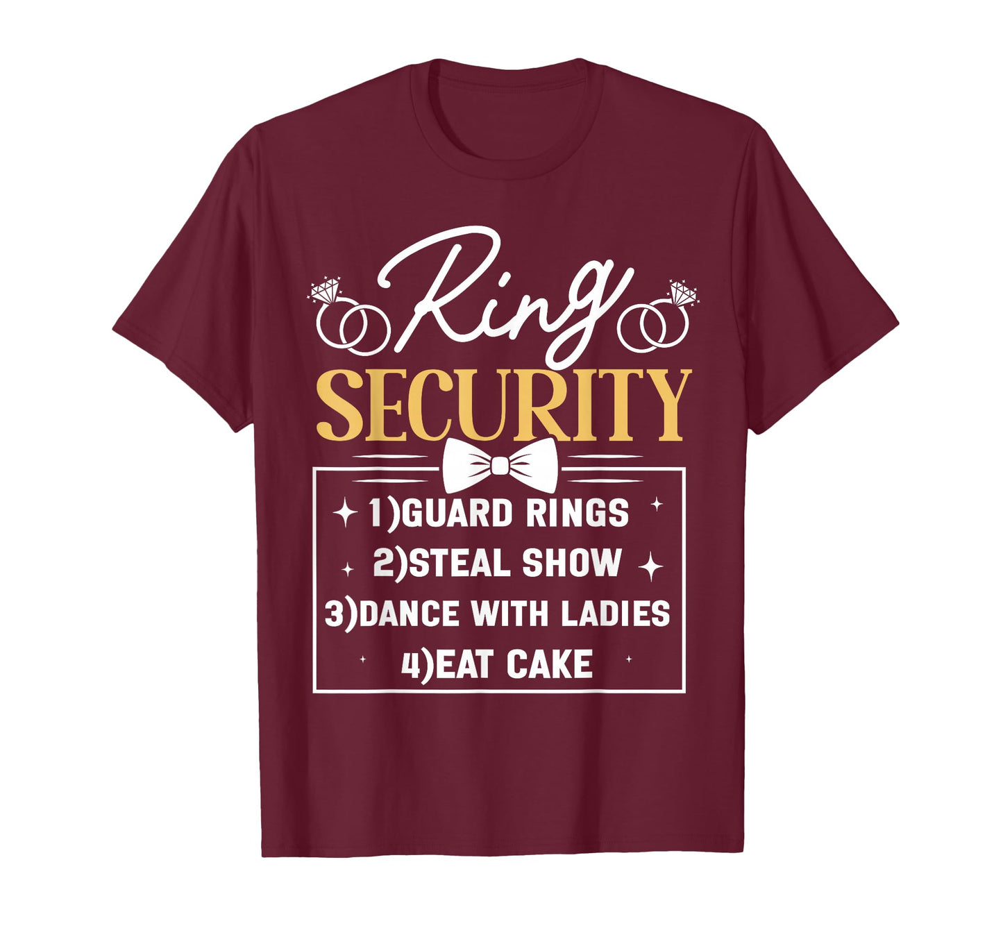 Kids Ring Security Ring Bearer Boys Wedding Party Marriage T-Shirt