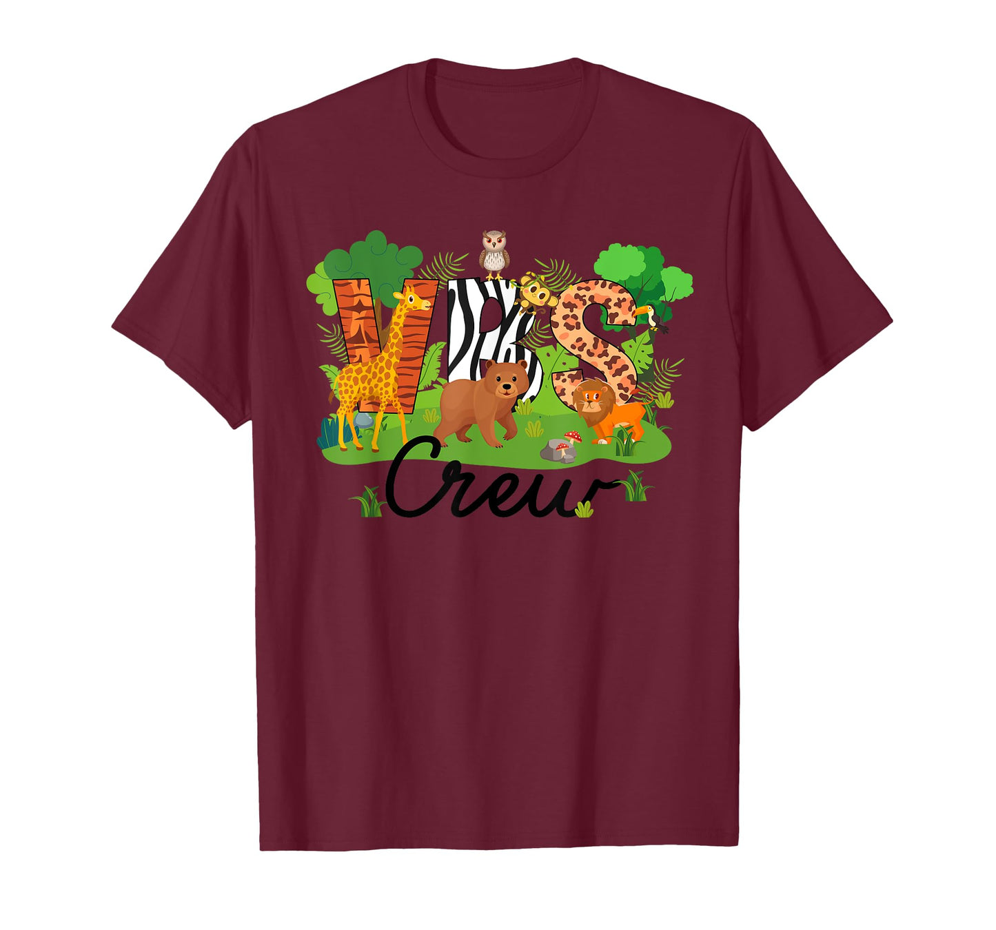 VBS Crew VBS 2025 Vacation Bible School Jungle Adventures T-Shirt