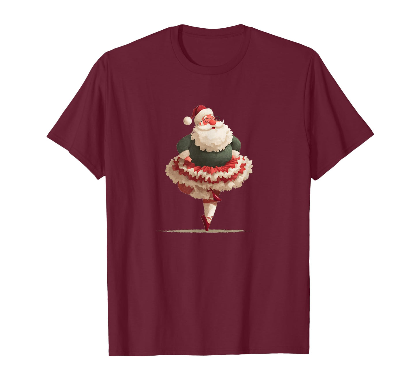 Awesome Ballerina Moves with Santa Claus Costume T-Shirt
