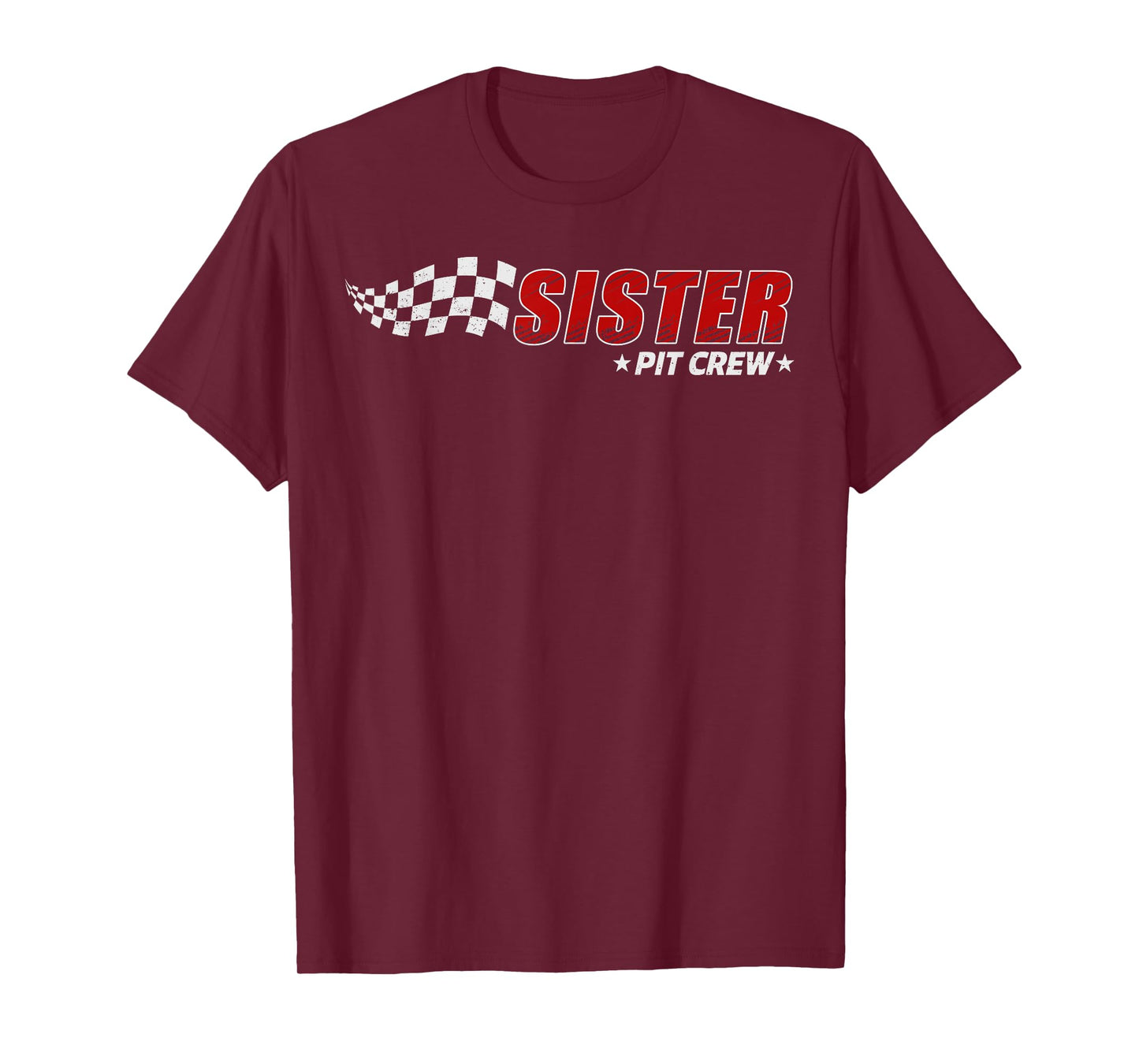 Sister Pit Crew Race Car Birthday Family Matching Pit Crew T-Shirt
