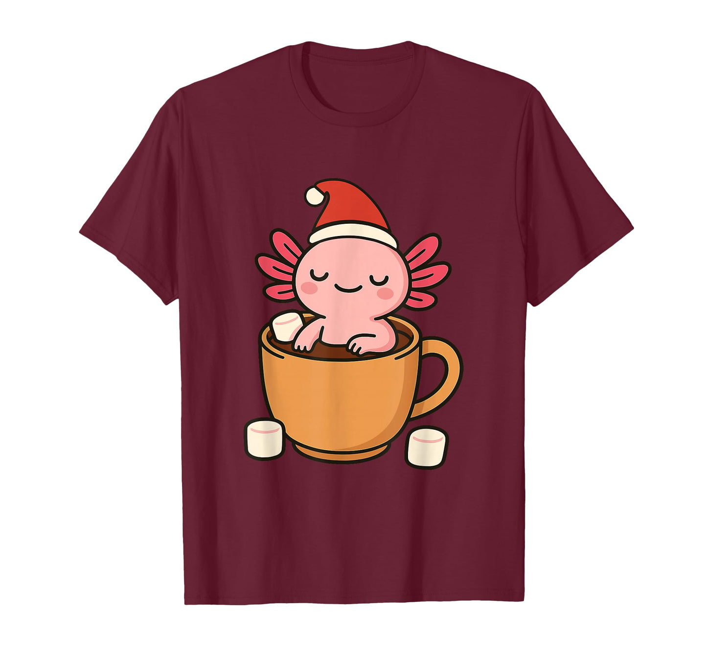 Cozy Christmas Axolotl Mug Holiday T-Shirt