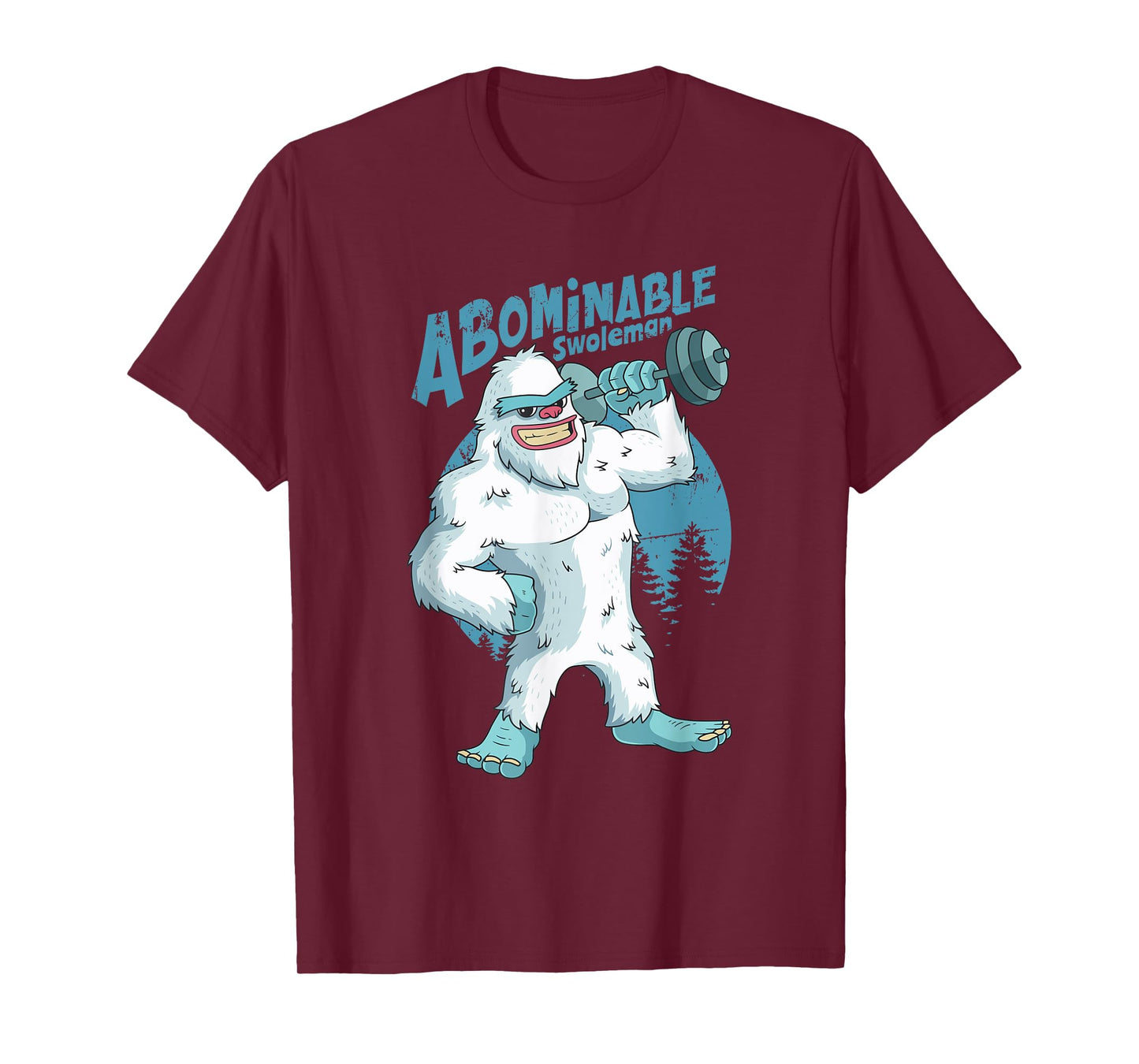 Yeti Abominable Swoleman Weightlifting Gym Fitness Training T-Shirt