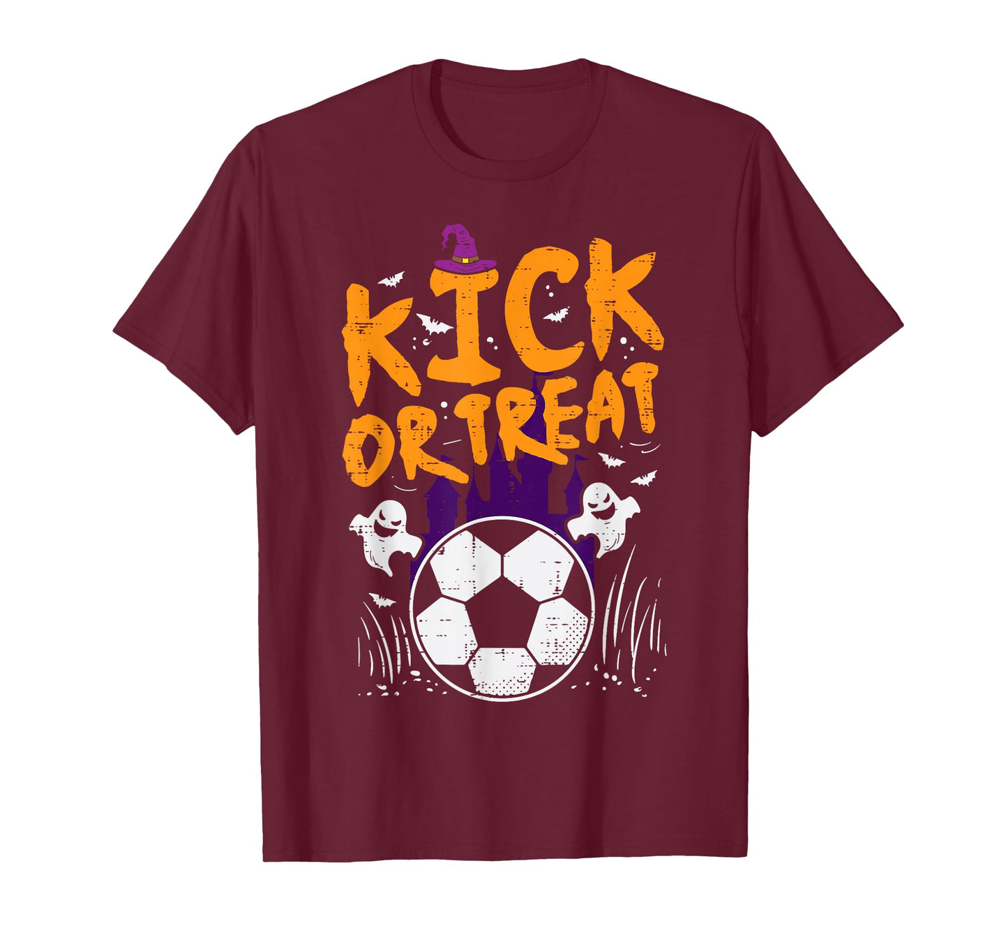 Halloween Soccer Kick Or Treat Football Costume Boys Kid Men T-Shirt