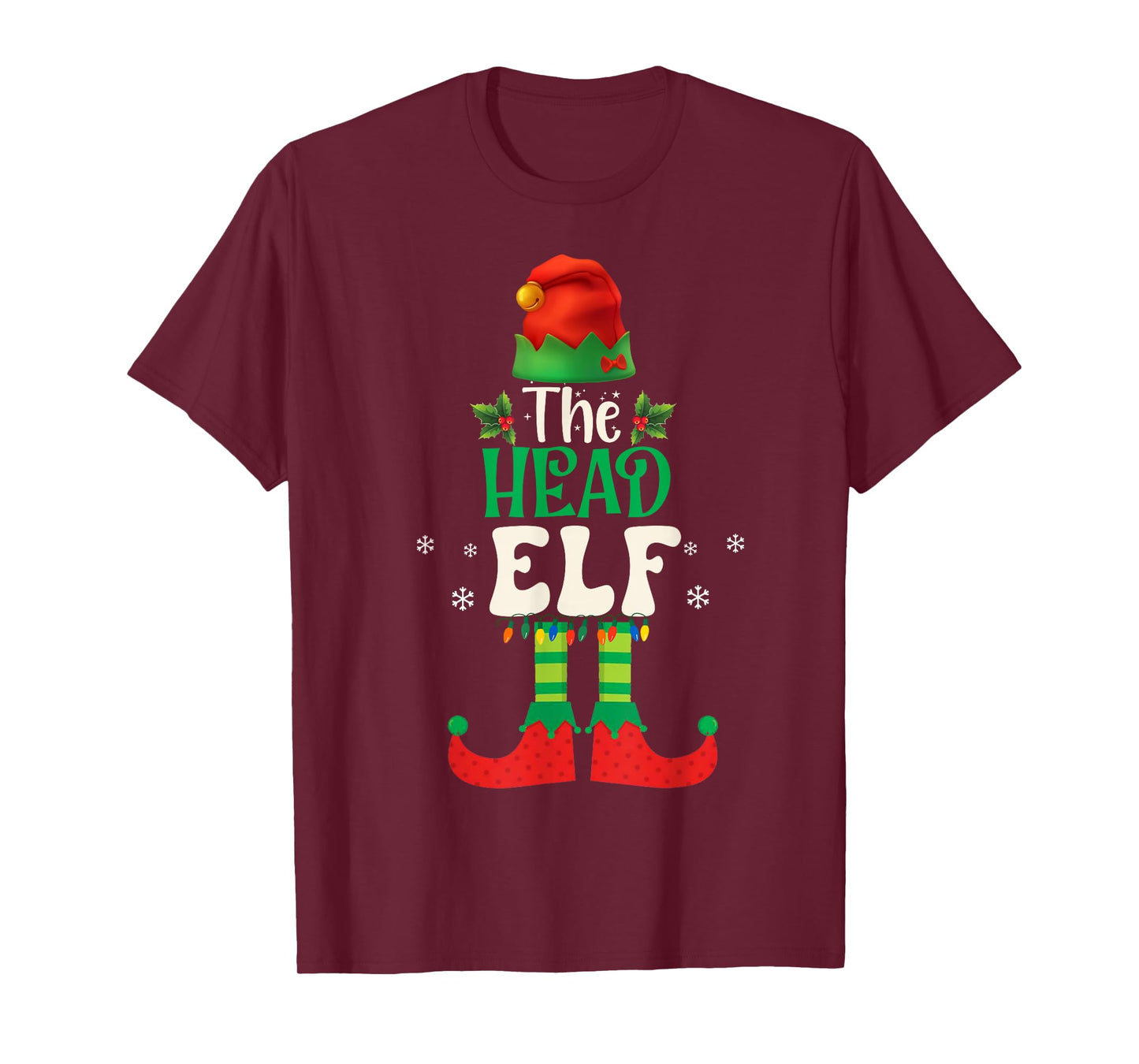 Funny The Head Elf Group Matching Family Christmas 2025 T-Shirt